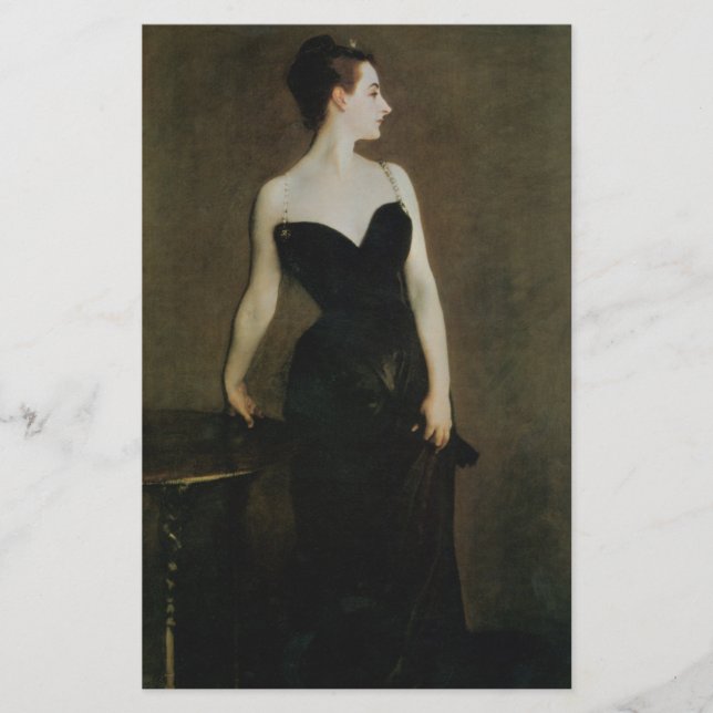 Madame X par John Singer Sargent (Devant)