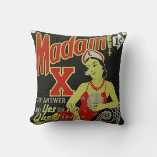 Madame X Toss Coussin - Retro Designer Jetez l'ore