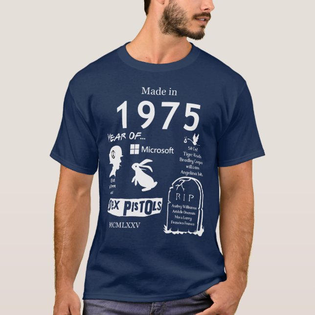 Made in 1975 TShirt (Devant)