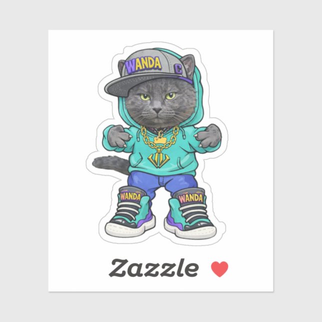 Mademoiselle Wanda Sticker ! (Feuille)