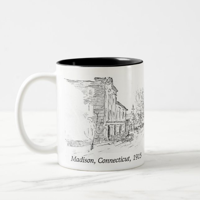 Madison CT 1915 Café Mug - Temps plus simples (Gauche)