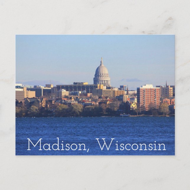 Madison Wisconsin La Carte Postale Capitol (Devant)