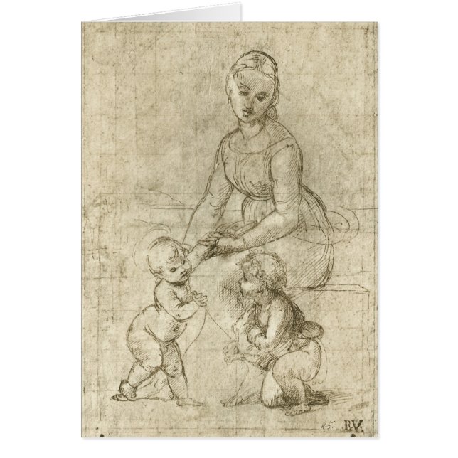 Madone, Christ et saint Jean-Baptiste par Raphaël (Devant)