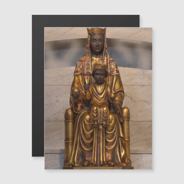 Madone de Montserrat Vierge noire Vierge Marie (Devant / Derrière)