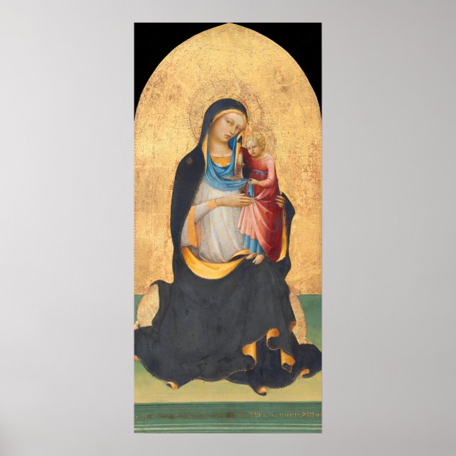 Madone & Enfant - Lorenzo Monaco Affiche d'art fin (Devant)