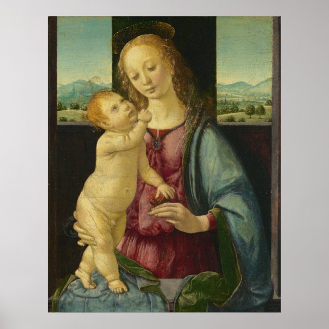 Madone et Enfant - Lorenzo Credi Affiche d'art fin (Devant)