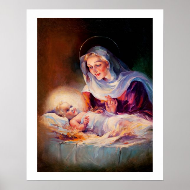 Madonna and Child. Fine Art Poster (Devant)