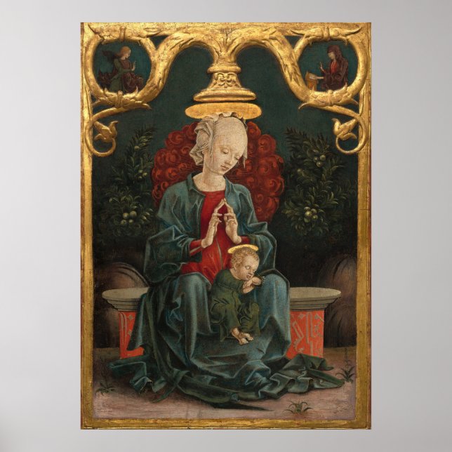Madonna & Child - Cosmè Tura Poster des Beaux-Arts (Devant)