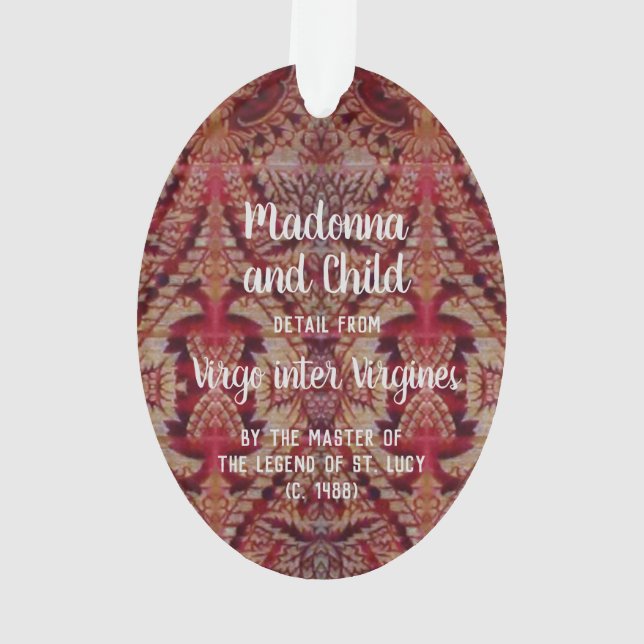 Madonna & Child (détail; M 070) Acrylique (dos)