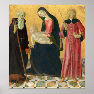 Madonna Child - Neroccio de' Landi Poster des Beau