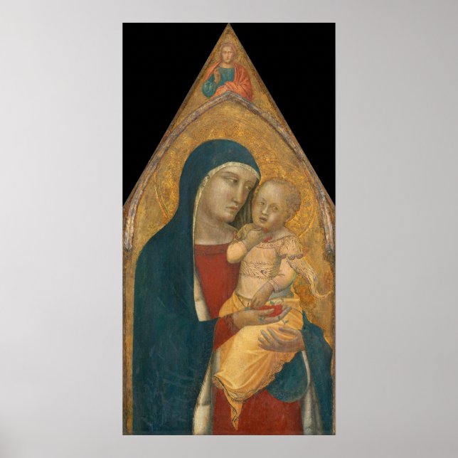 Madonna & Child, Pietro Lorenzetti Poster des Beau (Devant)