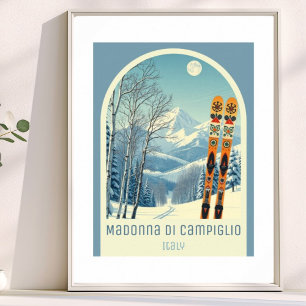 Madonna di Campiglio Italie Pinzolo Ville Affiche