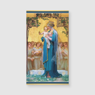 Madonna et cartes saintes magnétiques -25/pack