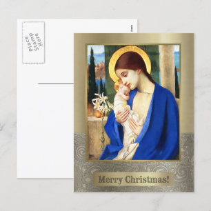 Madonna et Child. Cartes postales de Noël