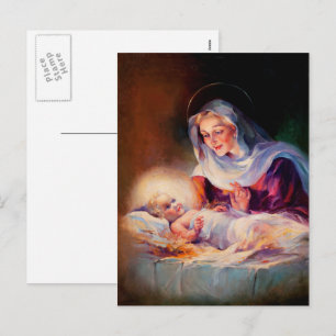 Madonna et Child. Cartes postales de Noël