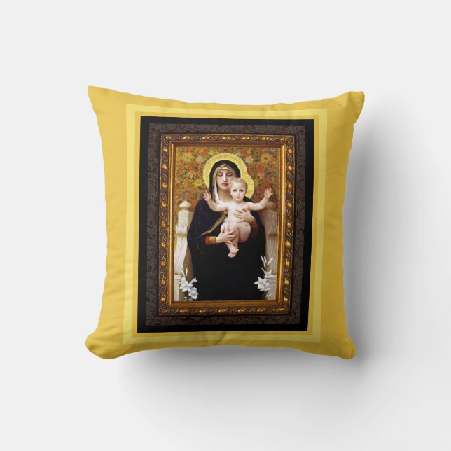 Madonna et Child Fine Art Coussin Imprimer (Recto)