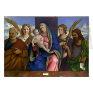 Madonna et enfant avec des saints
