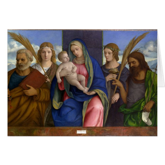 Madonna et enfant avec des saints (Devant horizontal)