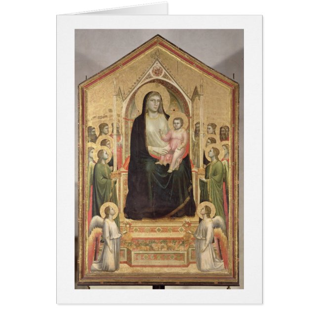 Madonna et enfant couronnés, c.1300-03 (PRE-restor (Devant)