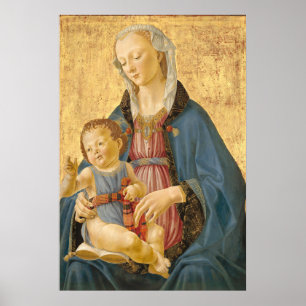 Madonna et Enfant - D. Ghirlandaio Poster des Beau