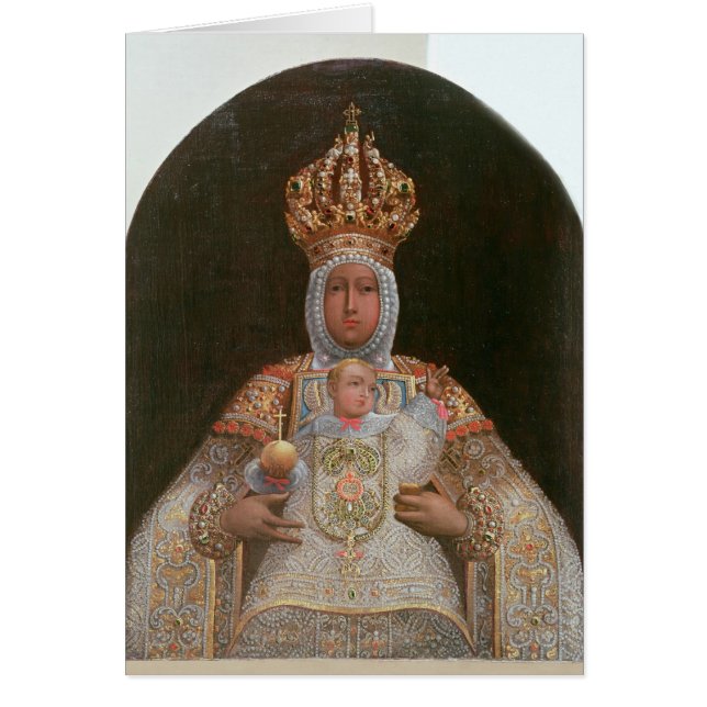 Madonna et enfant, école de Cusco (Devant)