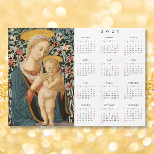 Madonna et Enfant Jésus Art Vintage 2025 Calendrie