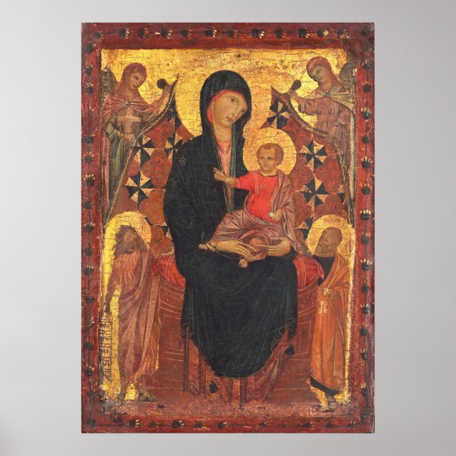 Madonna et Enfant - Poster des Beaux-Arts toscans (Devant)