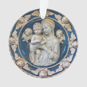 Madonna et l'enfant avec les Tcherubs par Della Ro