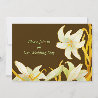 Madonna Lilies Invitations Mariages de automne Bro