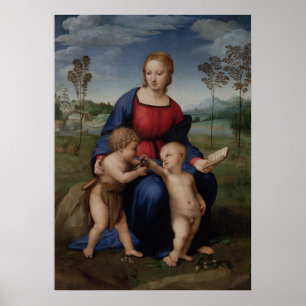 Madonna of the Goldfinch par Raphael - Poster