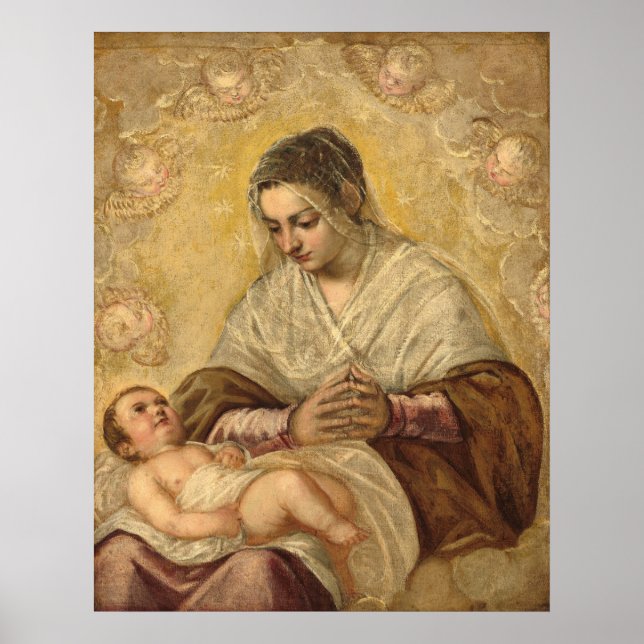 Madonna Stars - Jacopo Tintoretto Poster Art (Devant)