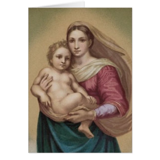 Madonna vintage et enfant (Devant)