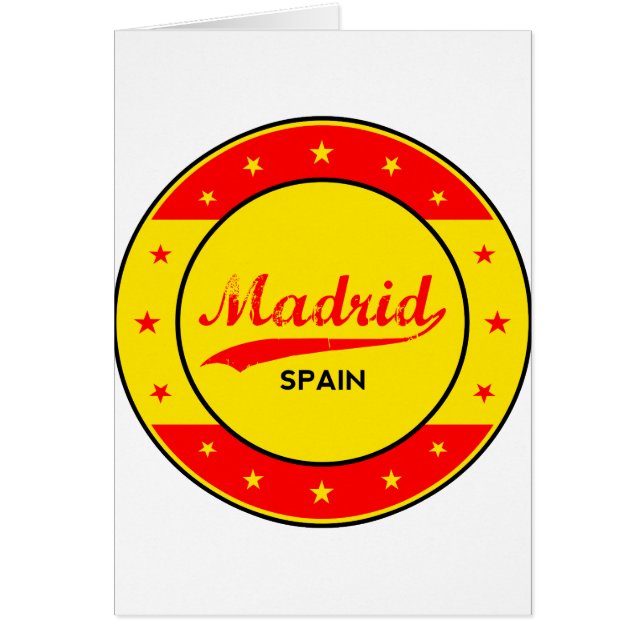 Madrid, Espagne, cercle, rouge (Devant)