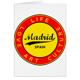 Madrid, Espagne, cercle rouge, art