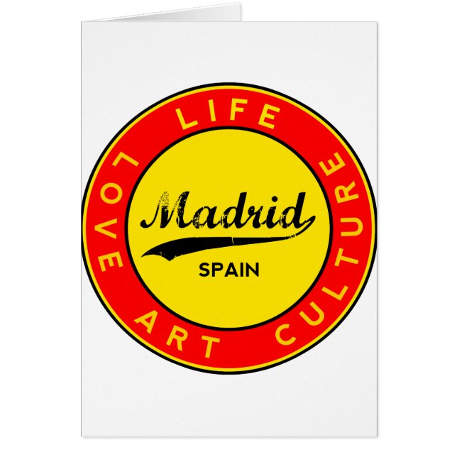 Madrid, Espagne, cercle rouge, art (Devant)