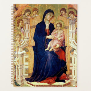 Maestà, détail de Madonna et Enfant sur le trône