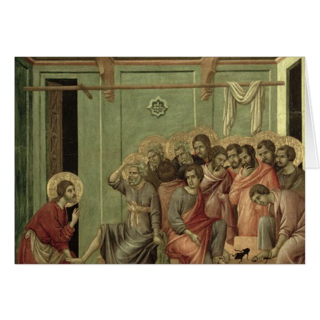 Maesta : Le Christ lavant les pieds des disciples (Devant horizontal)