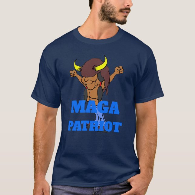 MAGA Patriot ajouter le texte T-shirt (Devant)