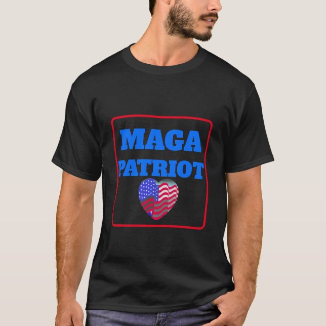 MAGA Patriot ajouter le texte T-shirt (Devant)