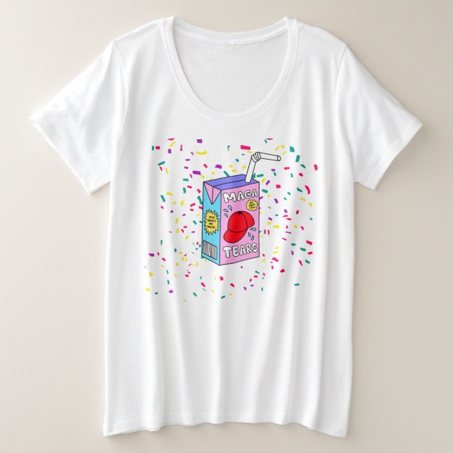 MAGA Tears Plus Size T-shirt (Design devant)