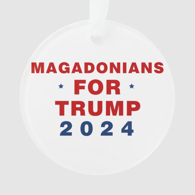 Magadoniens pour Trump 2024 Rouge bleu (devant)
