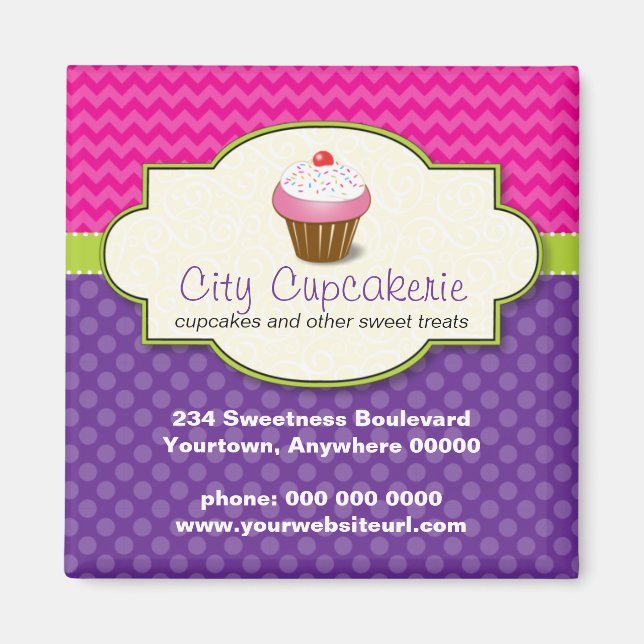 Magasin Cupcake Magnet promotionnel (Devant)