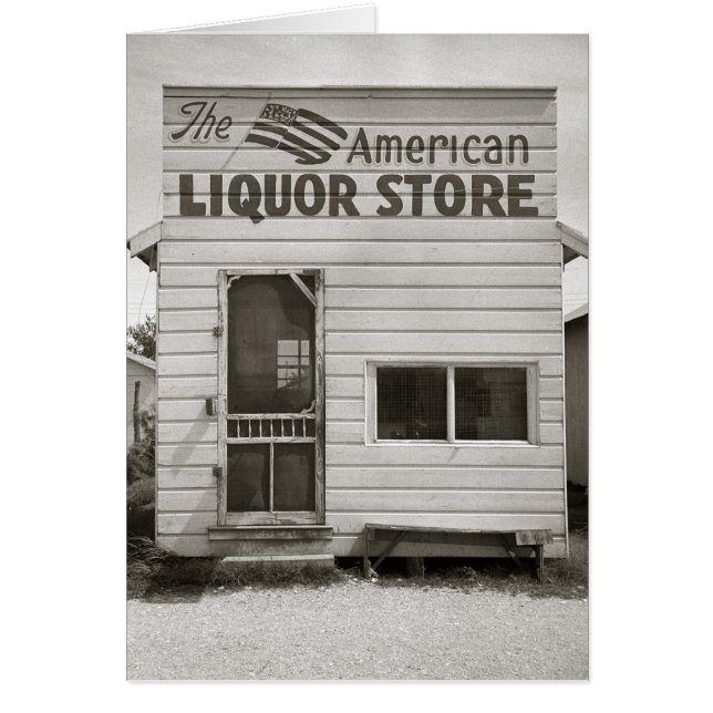 Magasin de boissons alcoolisées américain, 1943 (Devant)