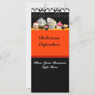 MAGASIN DE CUPCAKES DÉLICIEUX,Orange Jaune Noir