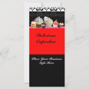 MAGASIN DE CUPCAKES DÉLICIEUX, Rouge Orange Noir