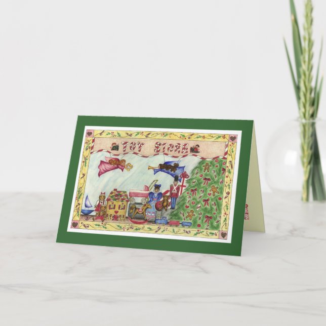 Magasin de Jouets Carte de Noël (Devant)