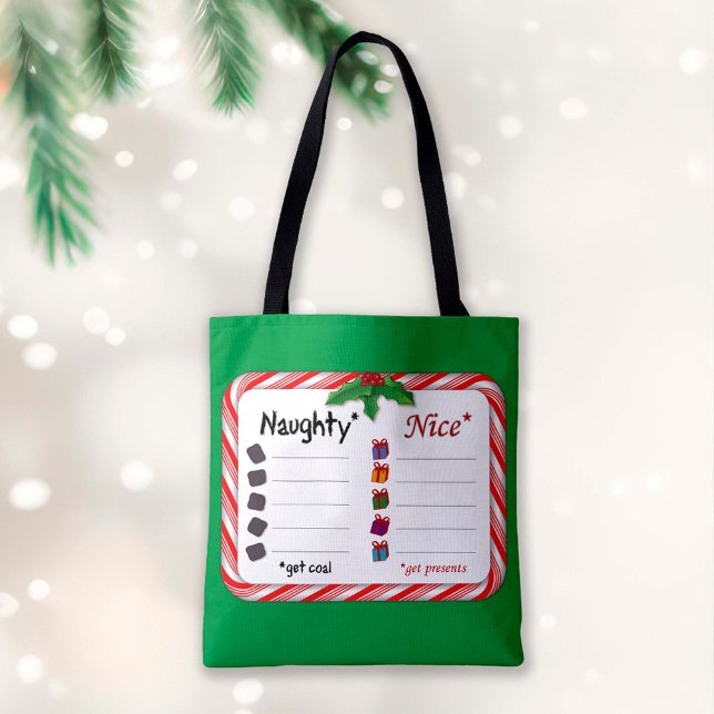 Magasinez pour le Sac fourre-tout Naughty ou Nice (Créateur téléchargé)
