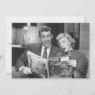 Magazine Couple Reading