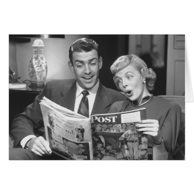 Magazine Couple Reading (Devant horizontal)