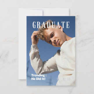 MAGAZINE DIPLÔMÉE FAIRE-PART INVITATION